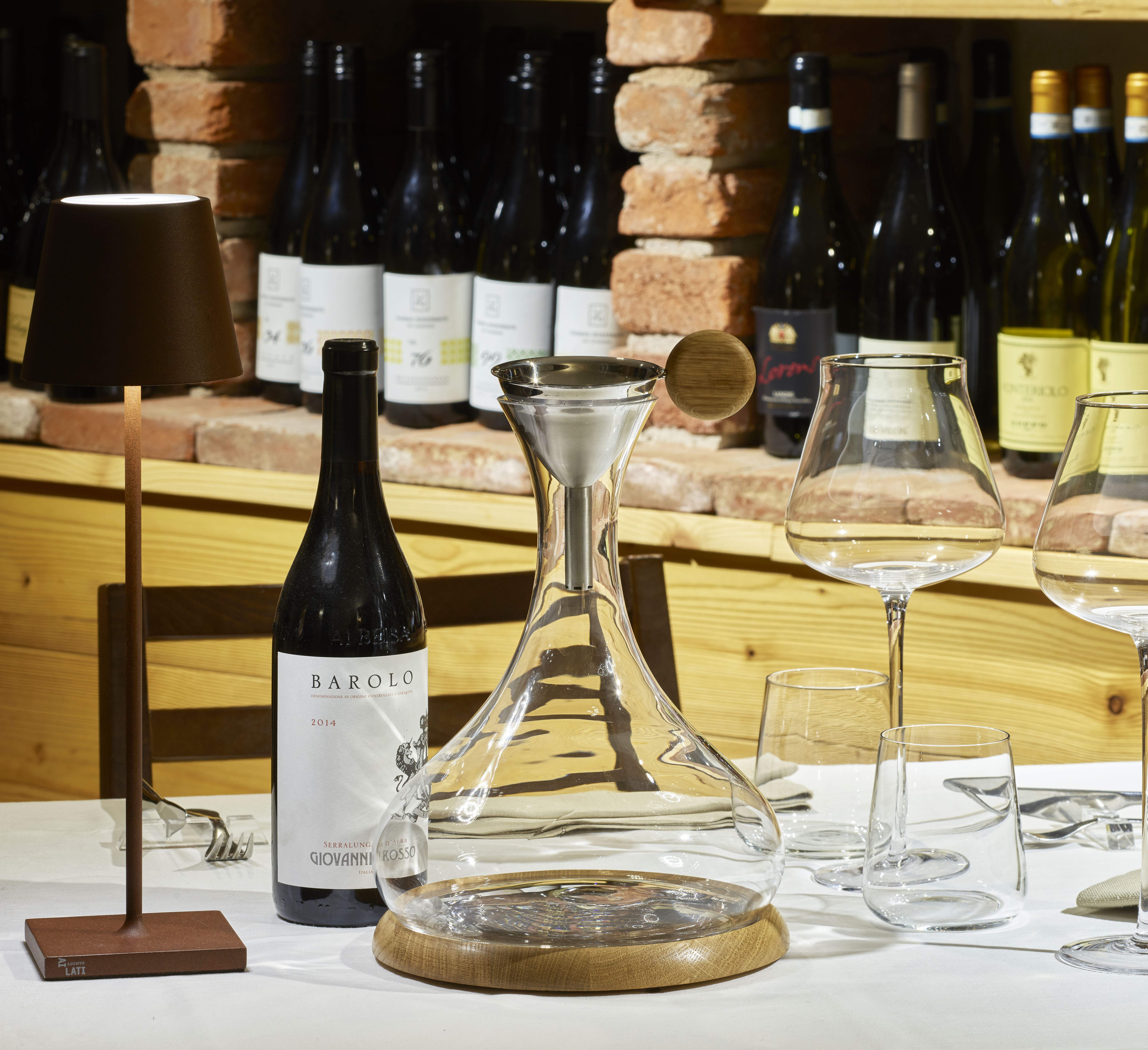 Legnoart LANGHE SD10 Vin dekanteringssæt Legnoart LANGHE SD10 Vin dekanteringssæt